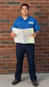 Male Cartographic Aide Professional Stock Image