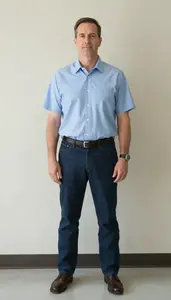 Male Certified Social Workers In Health Care Professional Stock Image