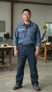 Male Civil Engineering Technician Portrait Stock Photo