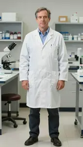Male Clinical Biochemist Portrait Stock Photo