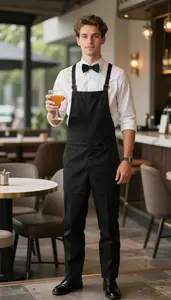 Male Cocktail Waitress Portrait Stock Photo