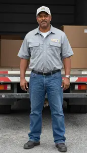 Male Freight Checker Professional Stock Photo