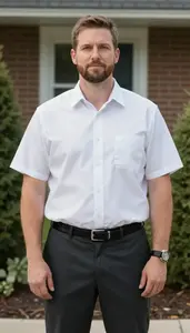 Male Funeral Home Director Stock Photo