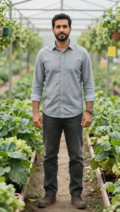 Male Horticulturist Portrait Stock Photo