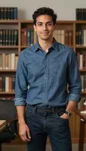 Male Interpersonal Communications Professor Portrait Stock Photo