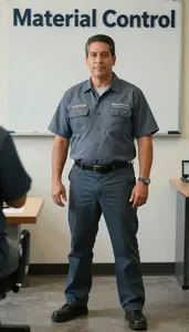 Male Material Control Clerk Professional Stock Photo