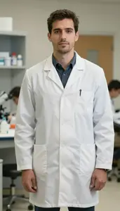 Male Medical Microbiologist Professional Stock Photo