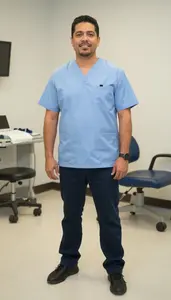 Male Orthodontic Assistant Portrait Stock Photo