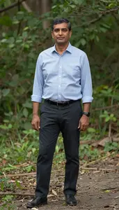 Male Physical Geographer Stock Photo