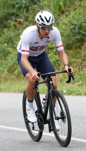 Male Profession Cyclist Professional Stock Image