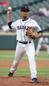 Male Professional Baseball Pitcher Portrait Stock Photo