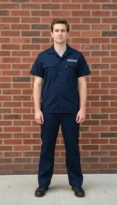 Male Public Health Sanitarian Technician Stock Photo
