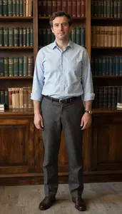 Male Russian History Professor Portrait Stock Photo