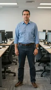 Male Software Quality Engineer Portrait Stock Photo