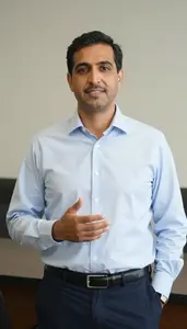Male Speech Professor Portrait Stock Photo