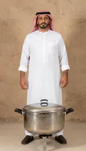 Male Tripe Cooker Stock Photo