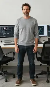 Male Visual Designer Stock Photo