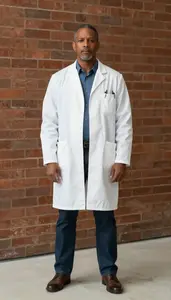 Male Addiction Psychiatrist Portrait Stock Photo