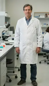 Male Biochemists And Biophysicists Professional Stock Photo