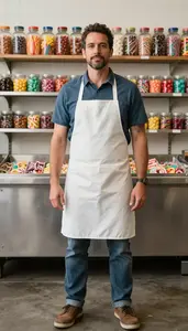 Male Candy Maker Stock Photo