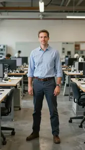Male Civil Engineering Professor Stock Photo