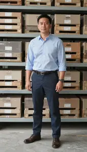 Male Commodities Broker Stock Photo