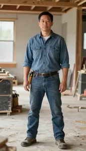 Male Construction Job Cost Estimator Portrait Stock Photo
