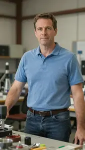 Male Environmental Engineering Technologist Stock Photo