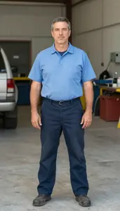 Male Facilities Maintenance Worker Portrait Stock Photo