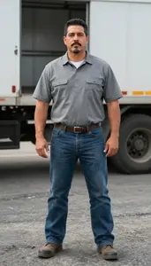 Male Freight Brake Operator Stock Photo