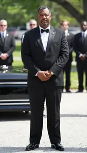 Male Funeral Service Manager Professional Stock Image