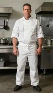 Male Institutional Cook Stock Photo