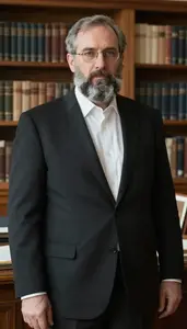 Male Jewish History Professor Stock Photo