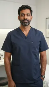 Male Licensed Esthetician Portrait Stock Photo