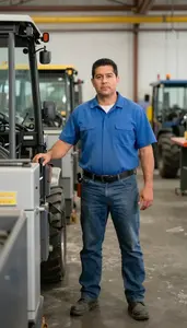Male Material Moving Machine Operators Professional Stock Image