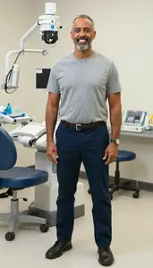 Male Orthodontic Technician Portrait Stock Photo