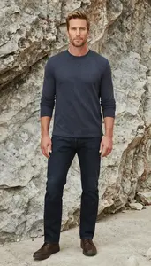 Male Rock Mason Stock Photo