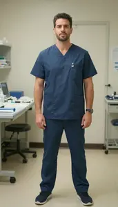 Male Veterinary Surgery Technician Stock Photo