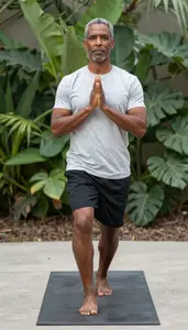 Male Yoga Instructor Portrait Stock Photo