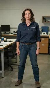 Female Civil Engineering Technologists And Technicians Stock Photo