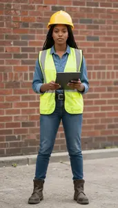Female Civil Engineers Professional Stock Photo