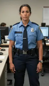 Female Criminal Investigator Stock Photo