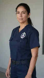 Female Emt I85 Stock Photo