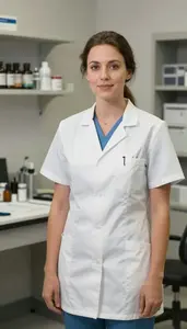 Female Equine Veterinarian Portrait Stock Photo