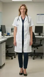 Female Interventional Cardiologist Stock Photo