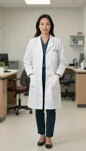 Female Interventional Cardiologist Professional Stock Image