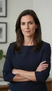 Female Journalist Professional Stock Image
