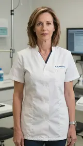 Female Maxillofacial Prosthetics Dentist Portrait Stock Photo