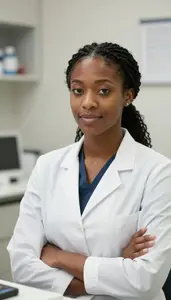 Female Procedural Dermatologist Portrait Stock Photo