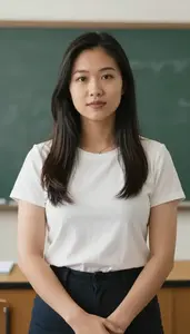 Female Public School Speech Clinician Stock Photo